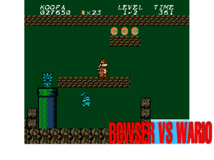 Bowser vs Wario by Icegoom (SMB1 Hack) Cover